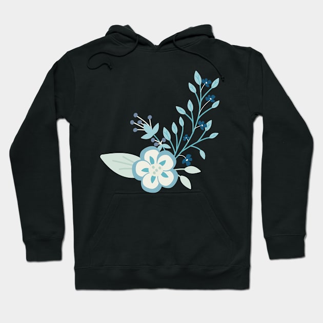 Floral Motif Hoodie by Creative Has